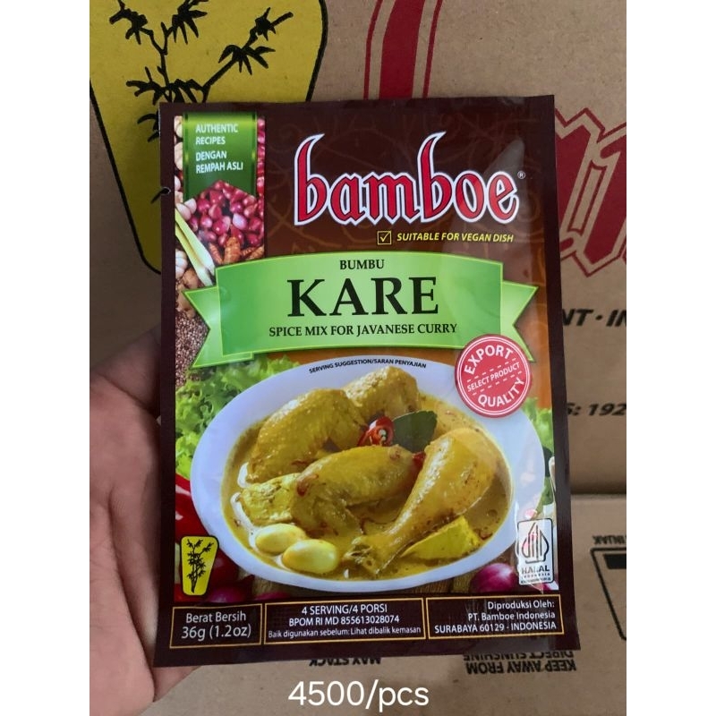 

BUMBU INSTANT BAMBOE KARE