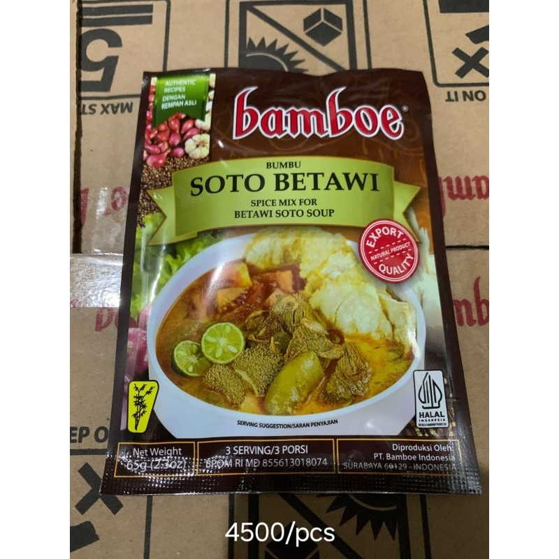 

BUMBU INSTANT BAMBOE SOTO BETAWI