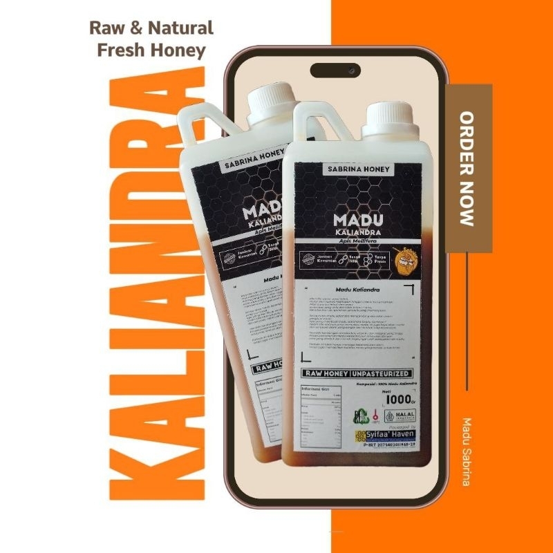 

Madu Murni Asli Alam Indonesia Fresh Mentah_Raw honey_Nektar Kaliandra_Menjaga kesehatan badan