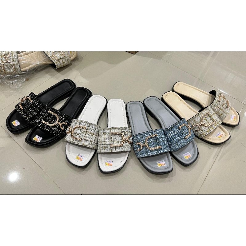 SANDAL WANITA TEPLEK CHANNEL TERBARU