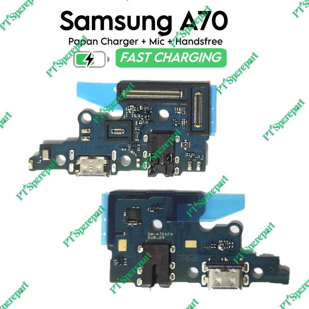 Papan Konektor PCB Charger Mic Handsfree Samsung Galaxy A70 / SM-A705F / SM-A705FN / SM-A705GM / SM-