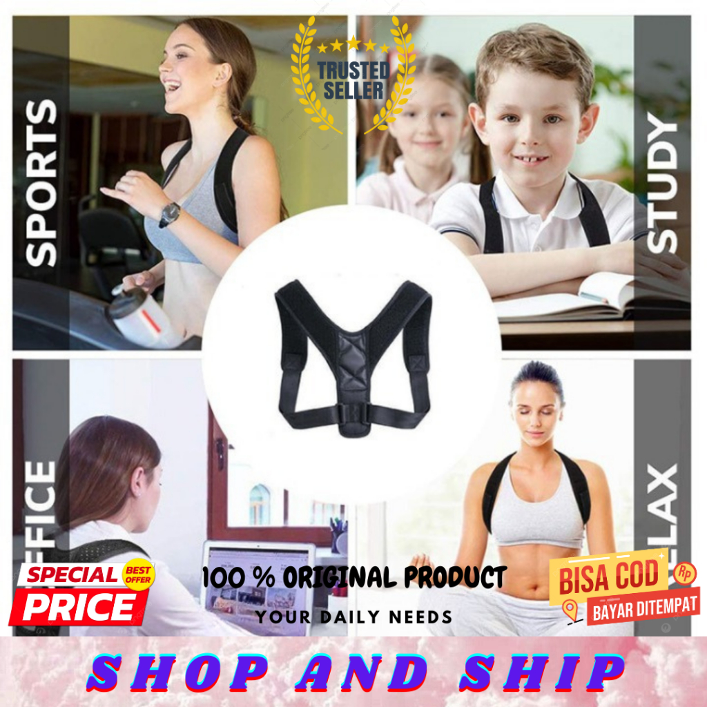 alat terapi punggung korset punggung penyangga punggung body harness ORIGINAL SAS