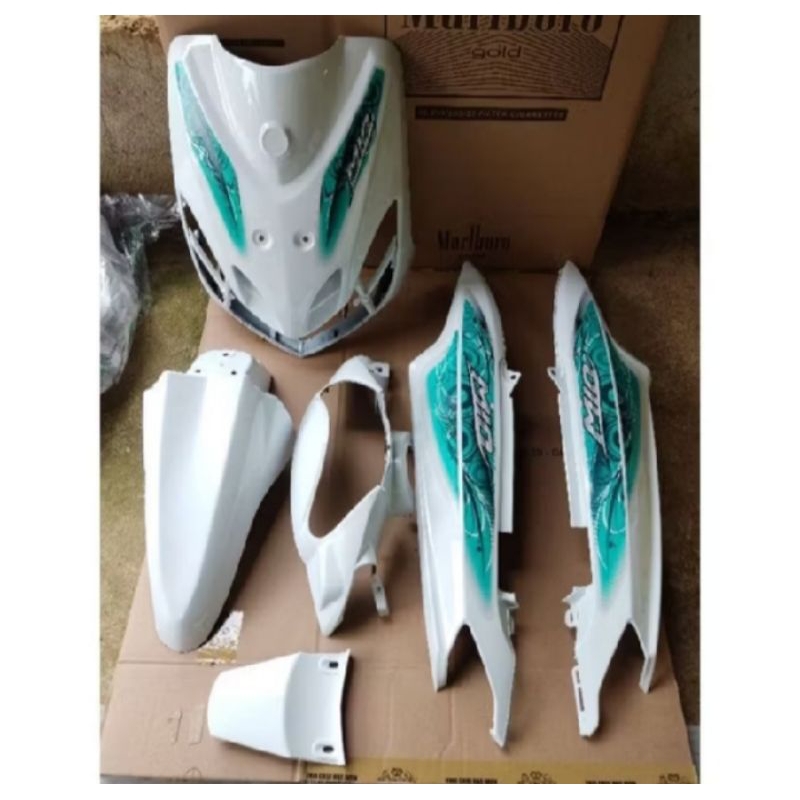 body set halus Mio smile Mio sporty lama/old warna putih