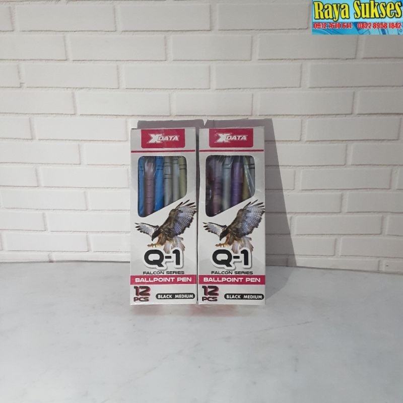 

Bolpen/Ballpoint/Pulpen/Ballpen X-Data Q -1 Hitam(Lusin)
