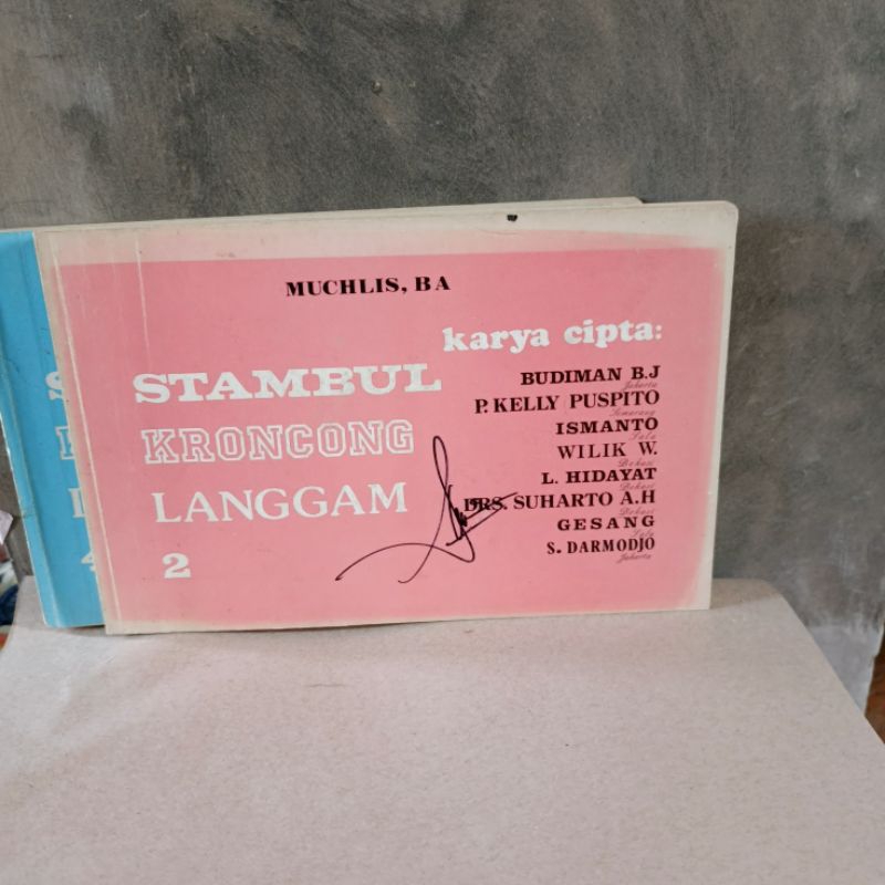 Buku stambul kroncong langgam No 2 4 5 oleh Sugiono dkk original