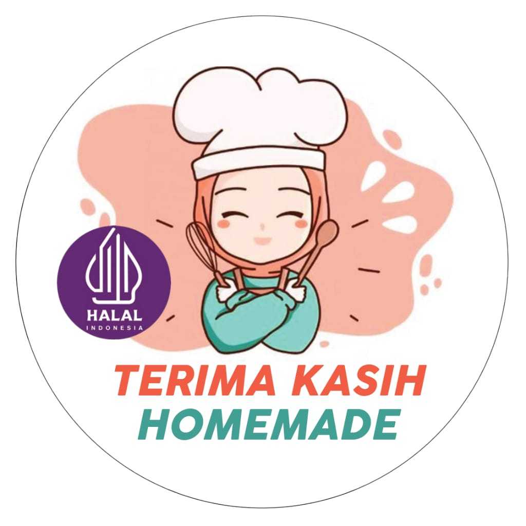 

500 Pcs Sticker Roll 2,5cm Stiker Selamat Menikmati Makanan Kue Thank You Terima Kasih