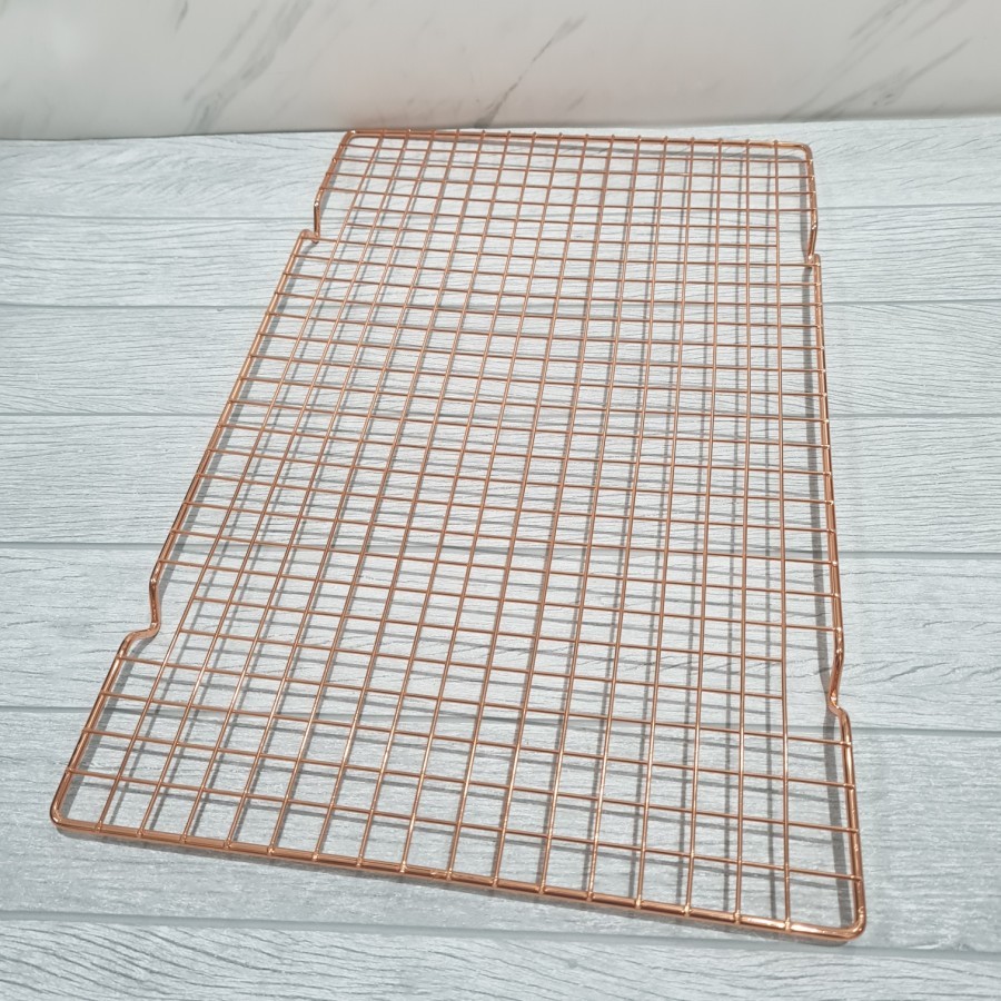 Carbon Steel Champagne Gold Cooling Rack / Rak Pendingin 40.5cm x 25cm