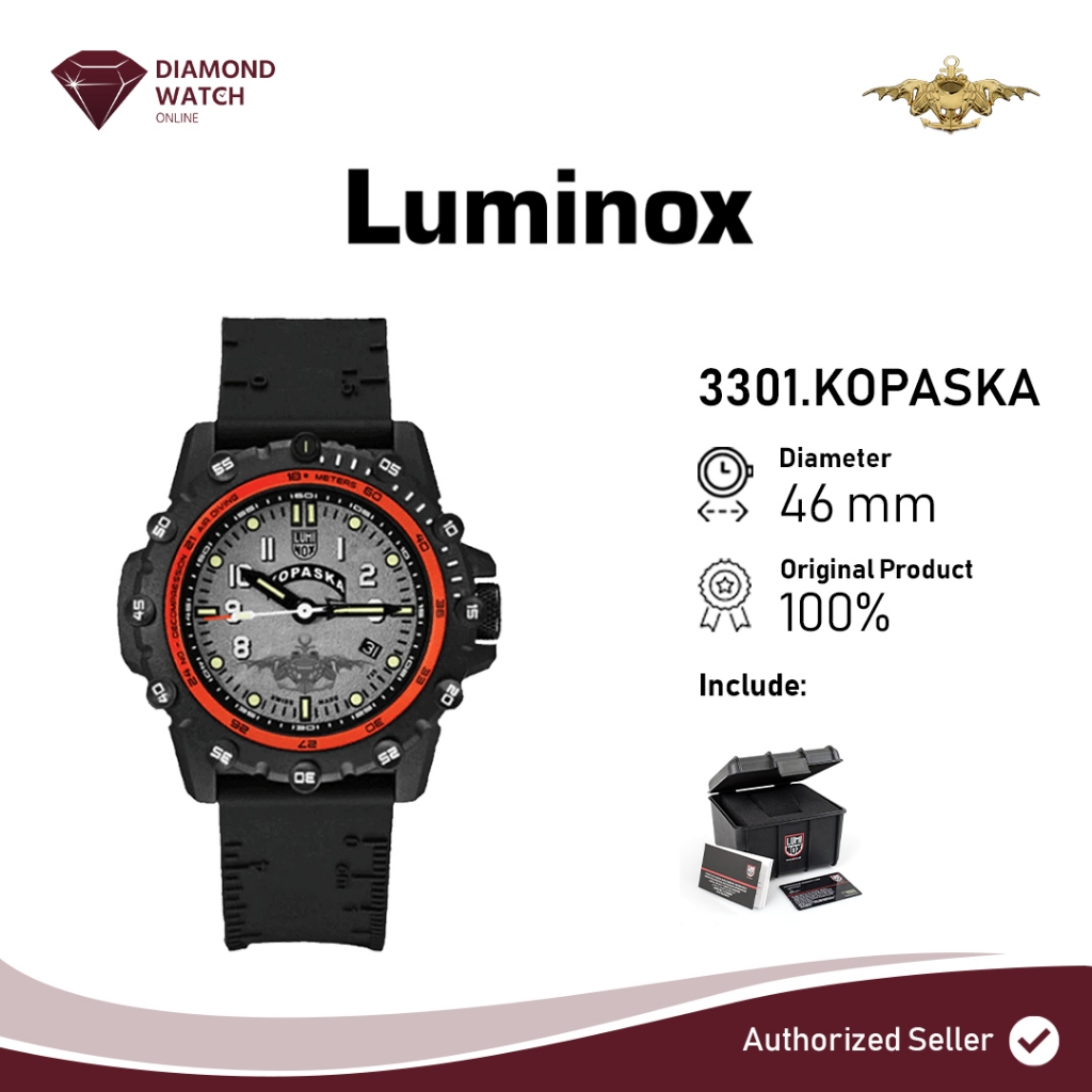 Luminox Sentry Kopaska Limited Edition 46mm Black Rubber Strap 3301.KOPASKA
