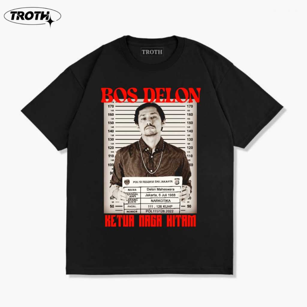 Troth tshirt kaos serigala terakhir bos delon vintage kata kata