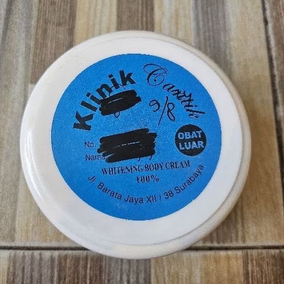 Body Cream  whitening klinik cantik barata jaya , whitening body cream 100% klinik cantik barata jay