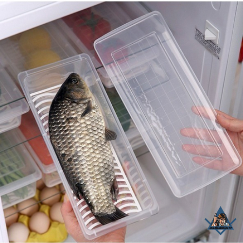 Toples Topeles Kotak Panjang Penyimpan Kulkas Kotak Tempat Makanan Ikan Plastik Food Grade