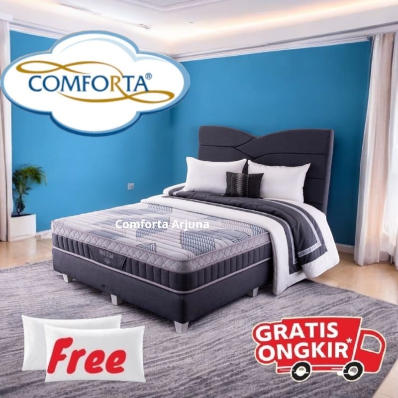 1 set springbed matras kasur dipan sandaran comforta neo star sandaran alto 90 100 120 140 160 180 2