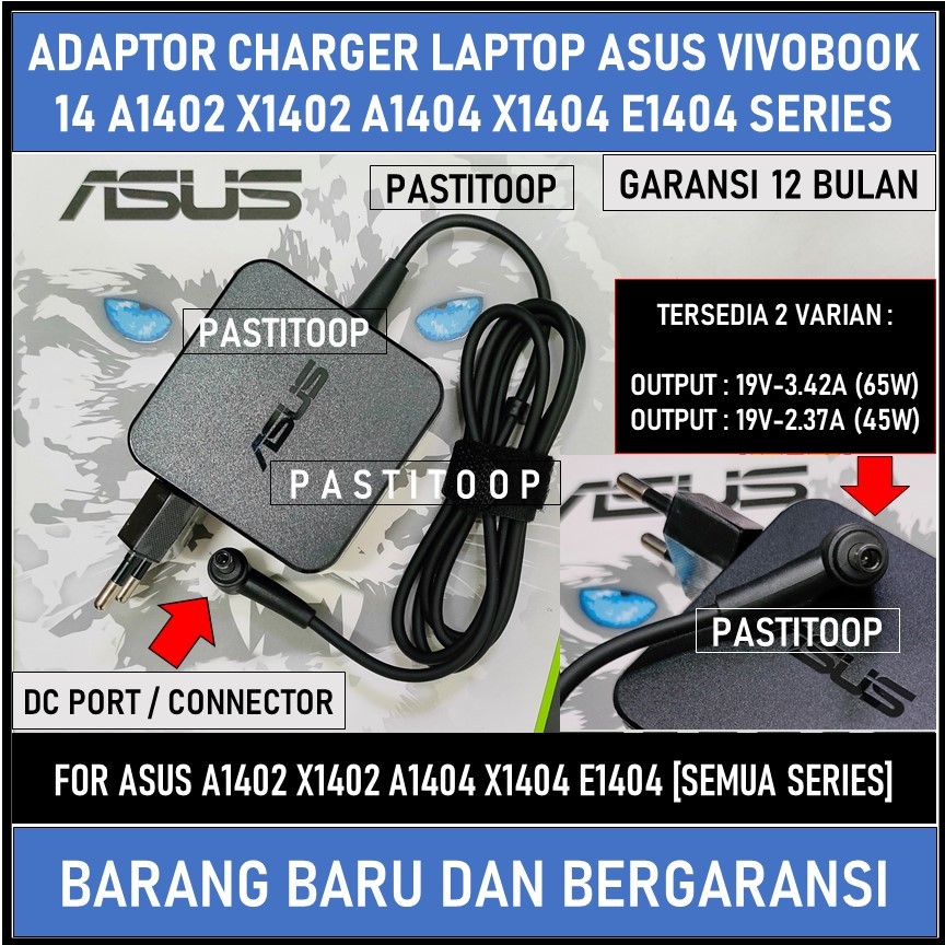 Adaptor charger laptop Asus Vivobook 14 X1402 A1402 series terbaru