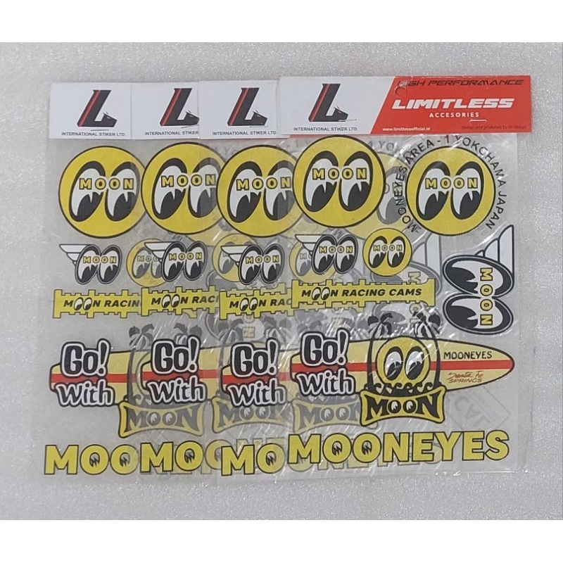 

Stiker super clear mooneyes