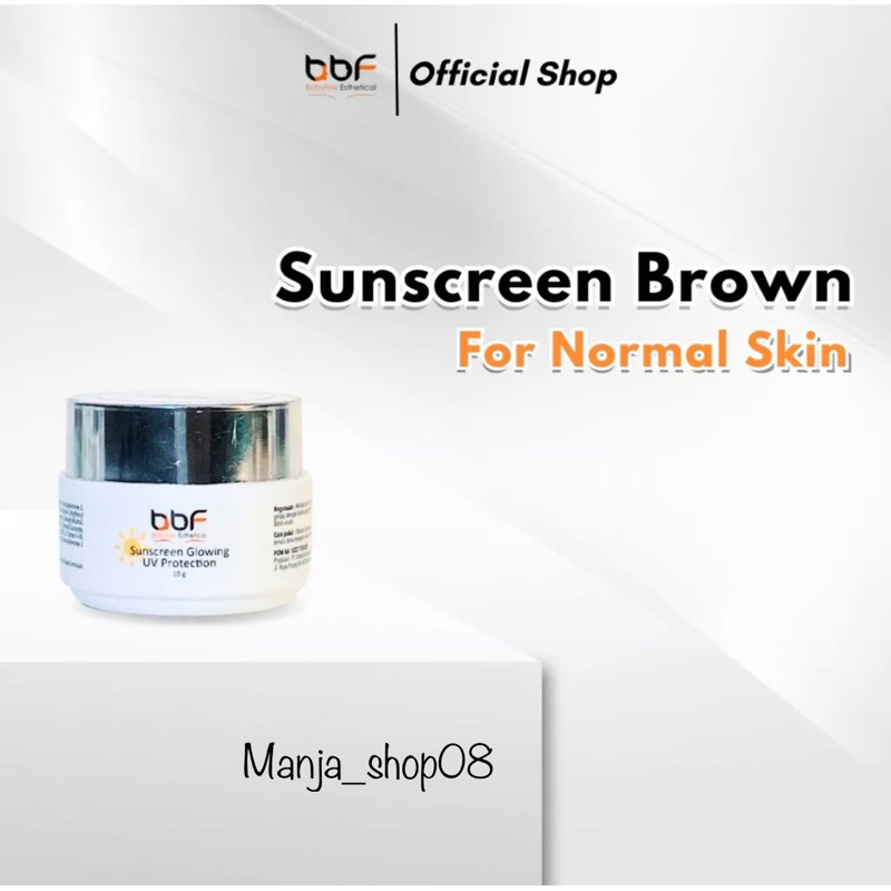 SUNSCREEN BBF Sunblock Cream Siang Original Skincare Glowing SPF 30