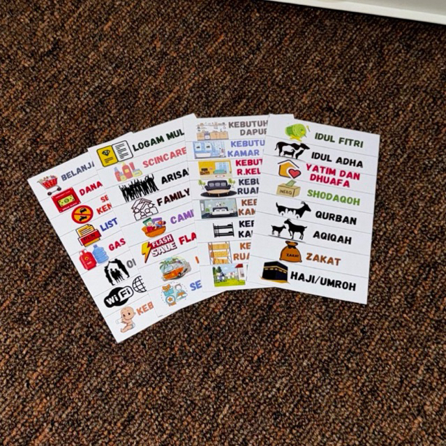 

Kertas Rincian Keuangan Dompet disiplin bulanan