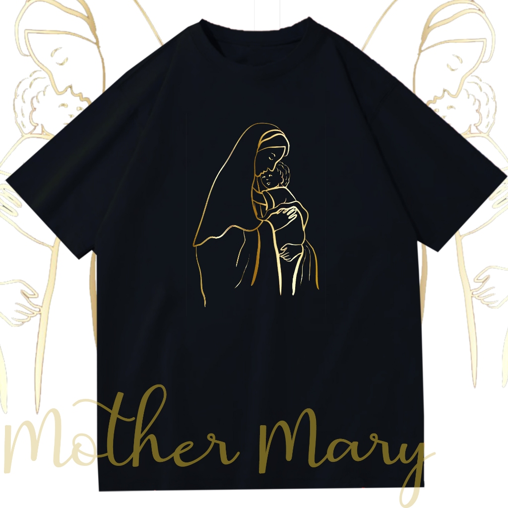 SAYES - Kaos Bunda Maria Mother Mary Tshirt Kaos Katolik Kaos Rohani