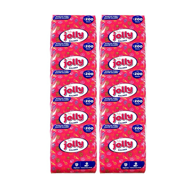 TISSUE JOLLY POP UP // TISSUE KECIL // 1 PAK ISI 10 TISSUE