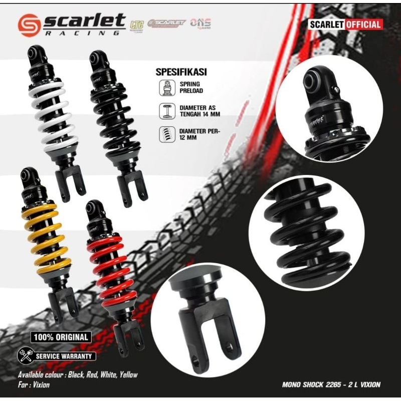 Shock mono vixion // monoshock vixion // shock mono scarlet vixion // monoshock scarlet vixion