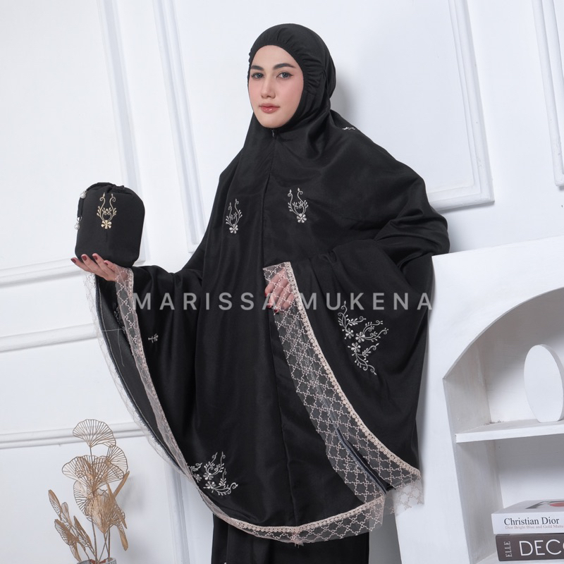 Mukena Traveling Azzura 2 In 1 Katun Premium Dagu Tertutup