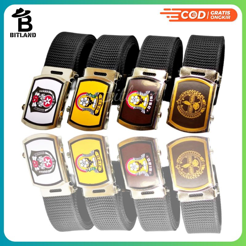 BITLAND Ikat Pinggang Anak Sekolah SD SMP SMA | Sabuk Canvas Kepala Roda |Gesper Sekolah-RODA SEKOLA