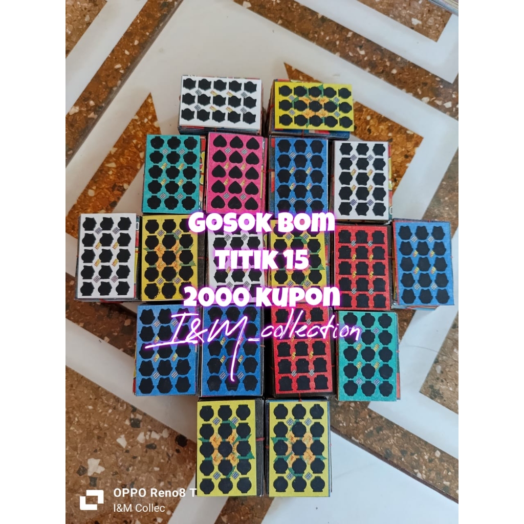 GOSOK BOM GOSOK BOM MAINAN GOSOK BOM TENGKORAK TITIK 15 TERBARU ISI 2000 KUPON BISA COD