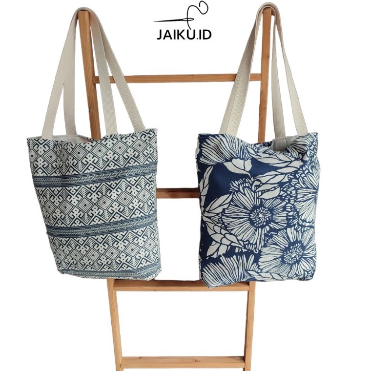Terlaris JAIKU Totebag Kanvas Premium Handmade Canvas Bag size 35x4cm  CJ3