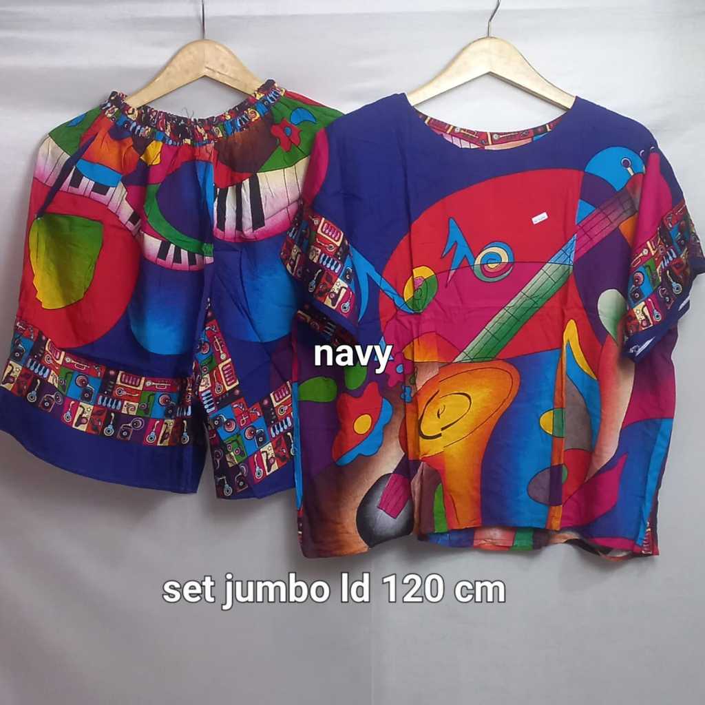 Setelan Wanita Celana Kulot Pendek Terbaru batik pekalongan