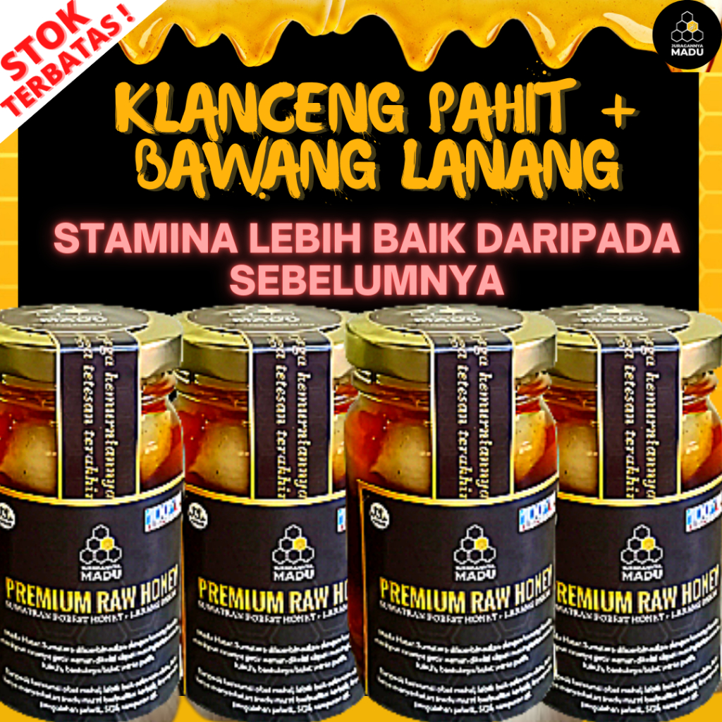 

MADU KLANCENG PAHIT + BAWANG TUNGGAL TINGKATKAN STAMINA PADA PRIA 1KG