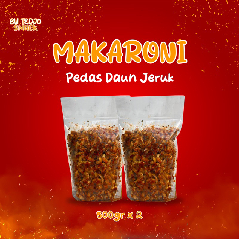 

(TERMURAH) 1KG MAKARONI BANTET KRIUK PEDAS DAUN JERUK [500gr x 2]