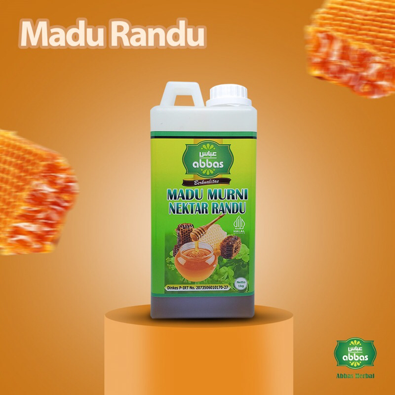 

Madu Asli Murni 1kg Abbas Nektar Randu 100% Alami Pure Natural Raw Honey