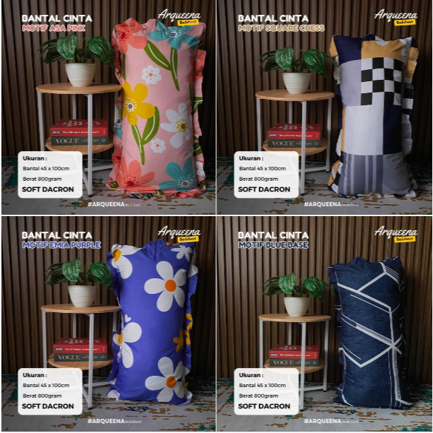 Bantal cinta + sarung bantal cinta