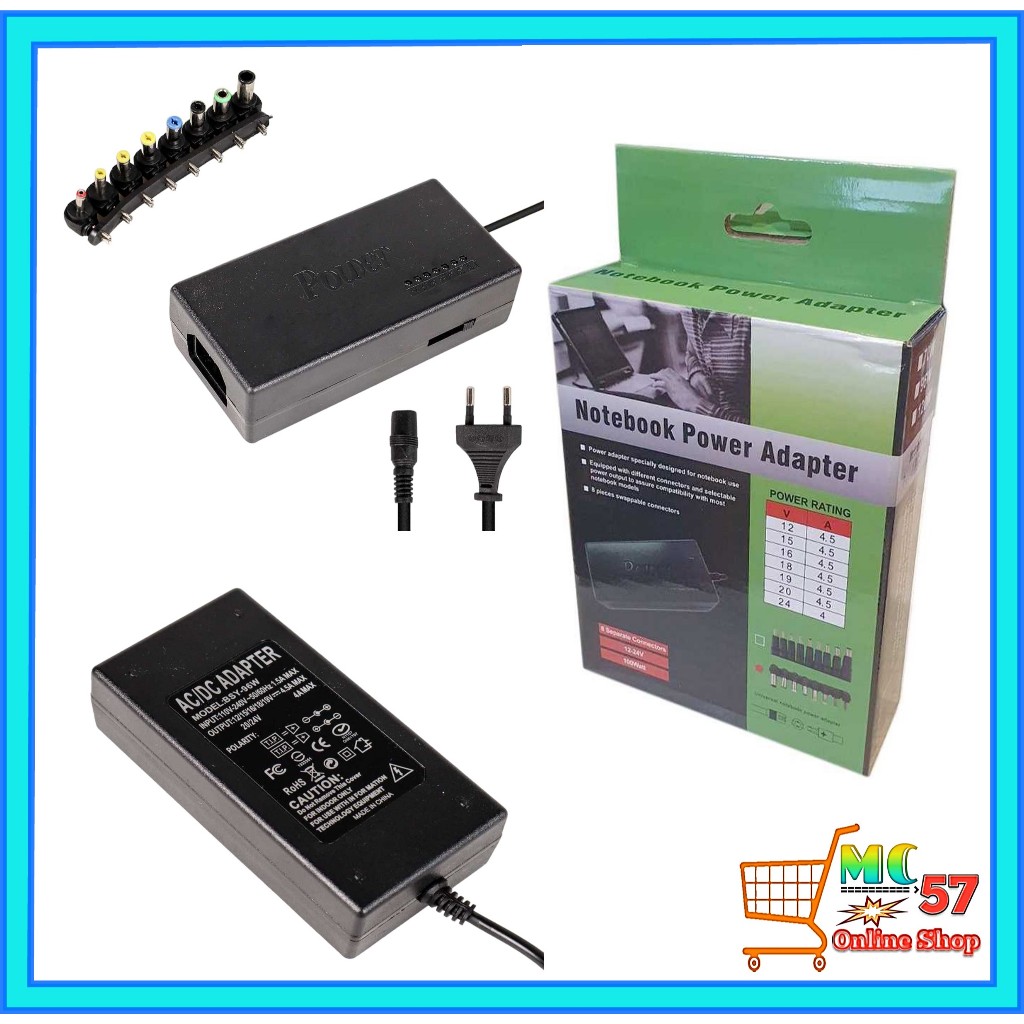 96W Notebook Adapter 12V 15V 16V 18V 19V 4.5A 20V 24V 4A Adapter AC DC Adjustable Universal Adapter 