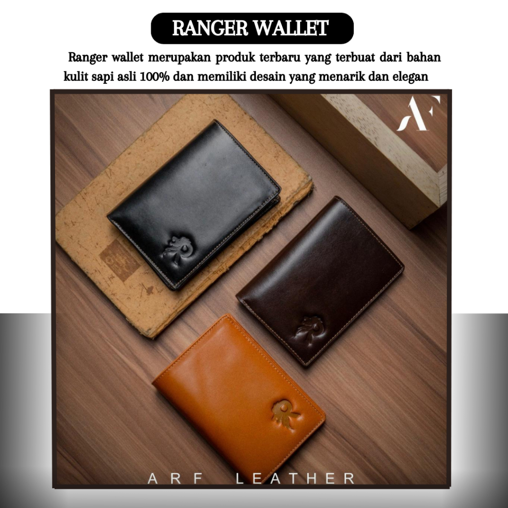 Dompet Kulit Asli Wallet Pria Cowok Keren Original Reven Rangger Wallet