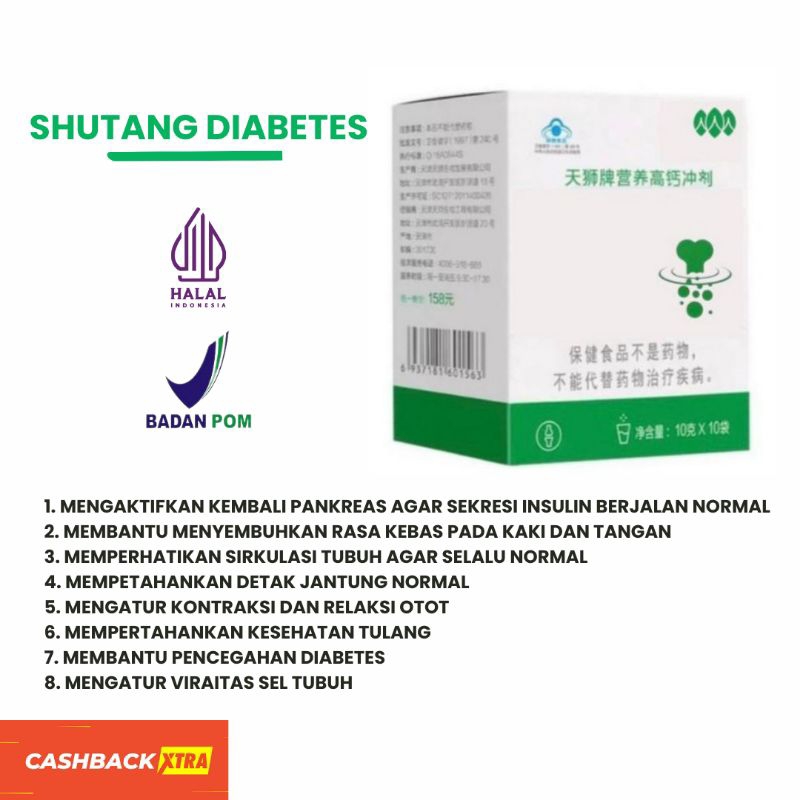 

LABU CHINA UNTUK DIABETES - SHUTANG CALSIUM POWDER - HERBAL CHINA FITOFARMAKA DIABETES AMPUH