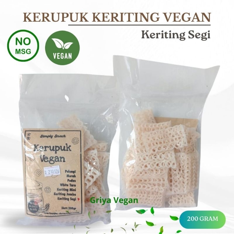 

Kerupuk Keriting Segi Vegan 200gram