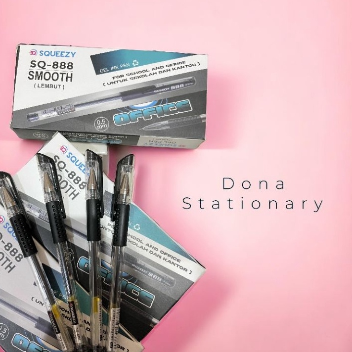 

PRODUK TERBARU 1 Pack Pulpen gel SQUEEZY 1lusin Pulpen Gel Squeezy Pulpen Gel Mata Jarum Pulpen Gel murah