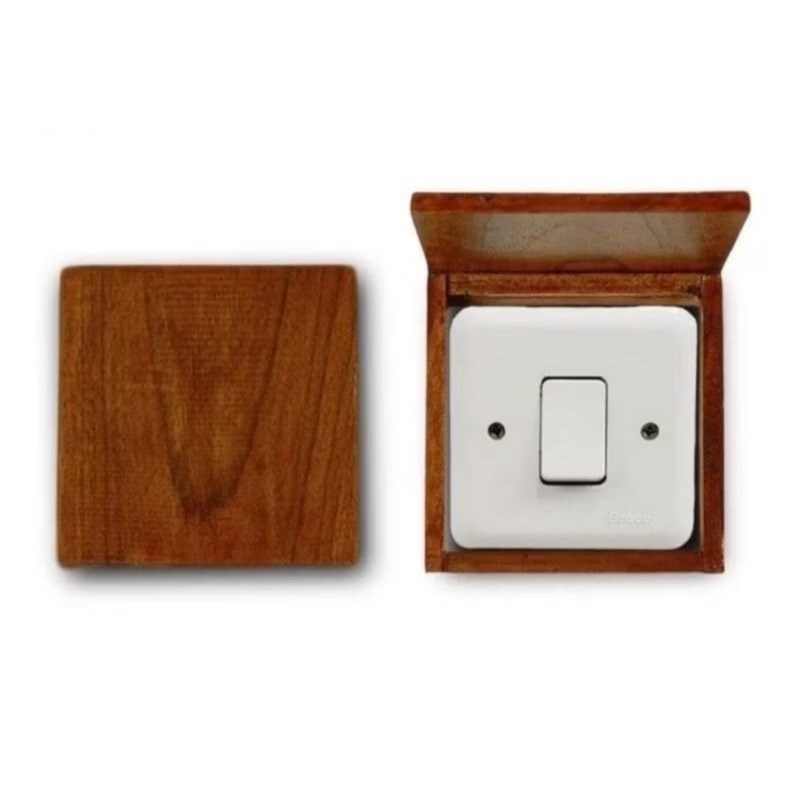 Frame saklar Lampu Kayu Jati Asli 100%3D Glow in the Dark/ Frame Saklar