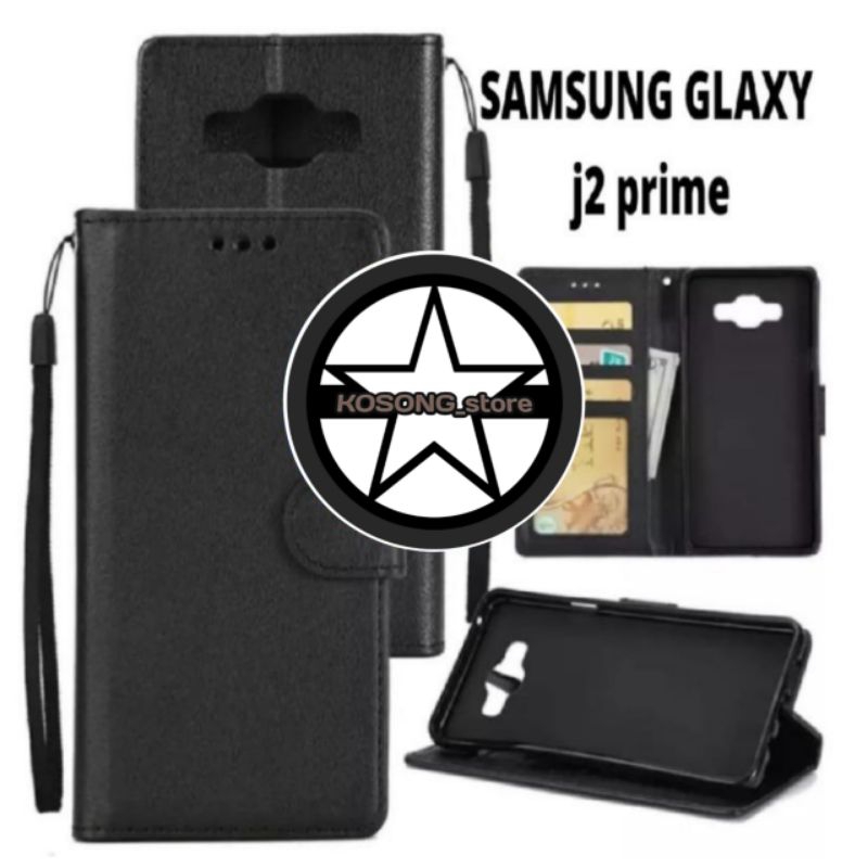 Flip Case SAMSUNG J2 PRIME Case Wallet Kulit Casing Dompet Case Wallet Leather Flip Case SAMSUNG J2 