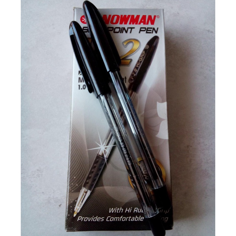 

STOK SEDIKIT 12pcs PEN PULPEN BALLPOINT SNOWMAN V2