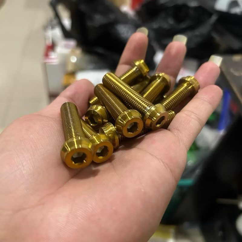 BAUT PROBOLT GOLD KUNCI L UKURAN DRAT 14 PANJANG 4CM BAUT PROBOLT M10x40