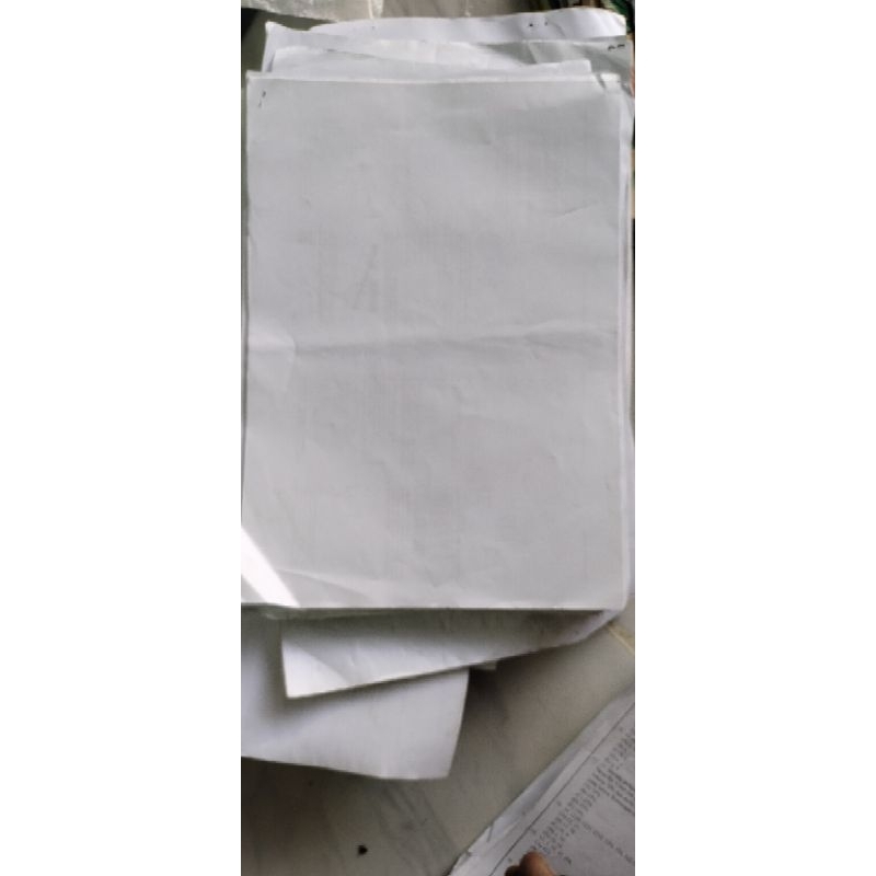 

kertas HVS bekas(tulisan sebelah kosong)