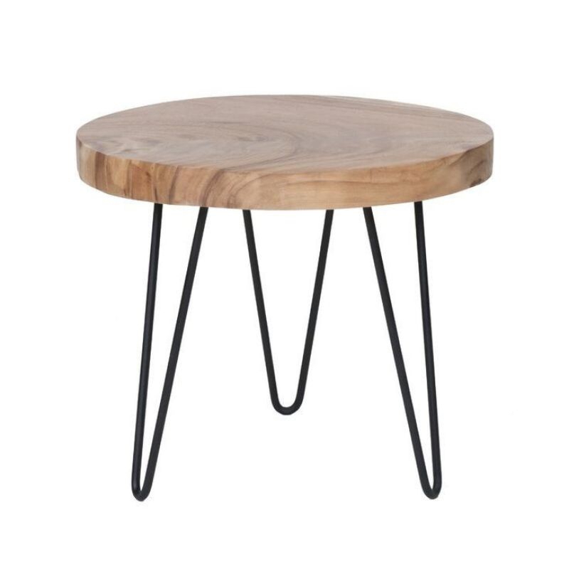 Meja Kayu Tebal Alami Natural Potongan Kayu / Meja Hias