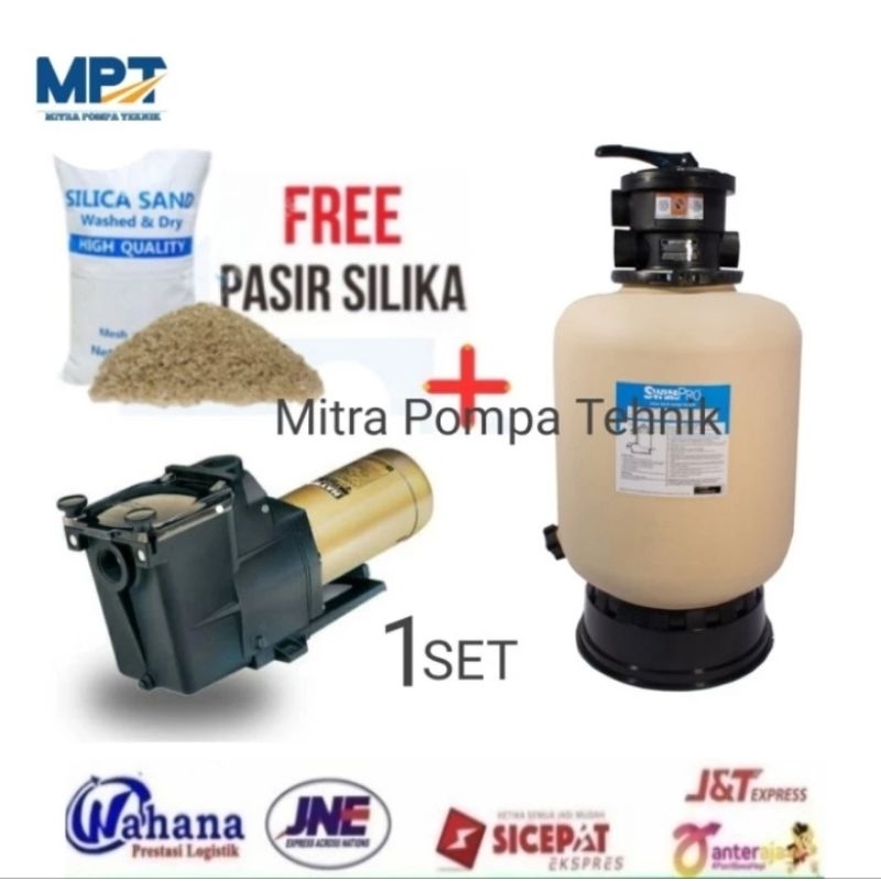 Pompa Kolam Renang Hayward 2hp +Sand filter Hayward S-270