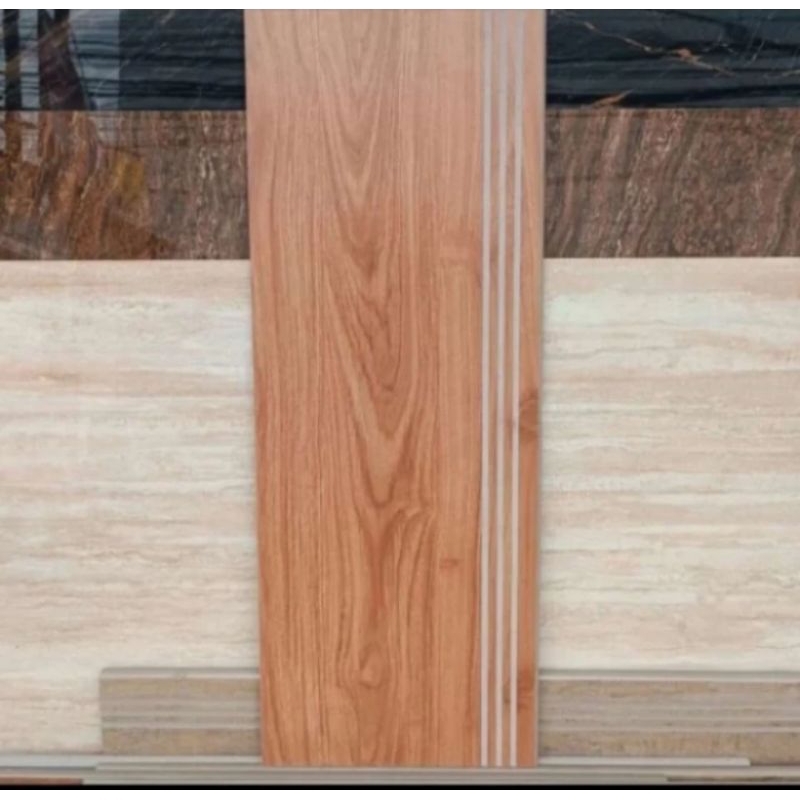 granit anak tangga 30x80 motif kayu