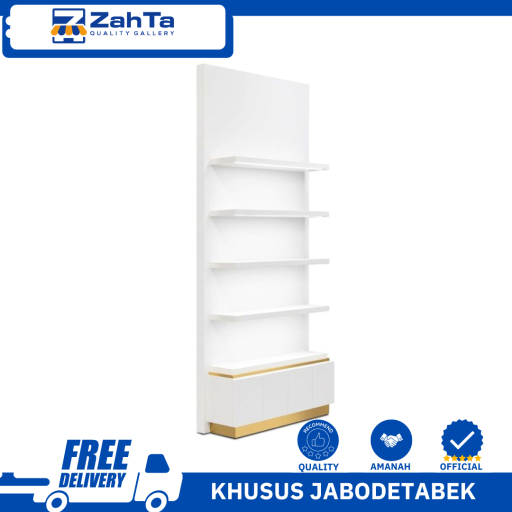 ZAHTA - RAK DISPLAY PAKAI LAMPU RAK TOKO DISPLAY