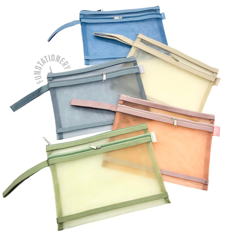 

(B6/A5/A4) ZIPPER DOCUMENT BAG 1825 COLOUR (2 SUSUN) / MAP FILE JARING WARNA WARNI