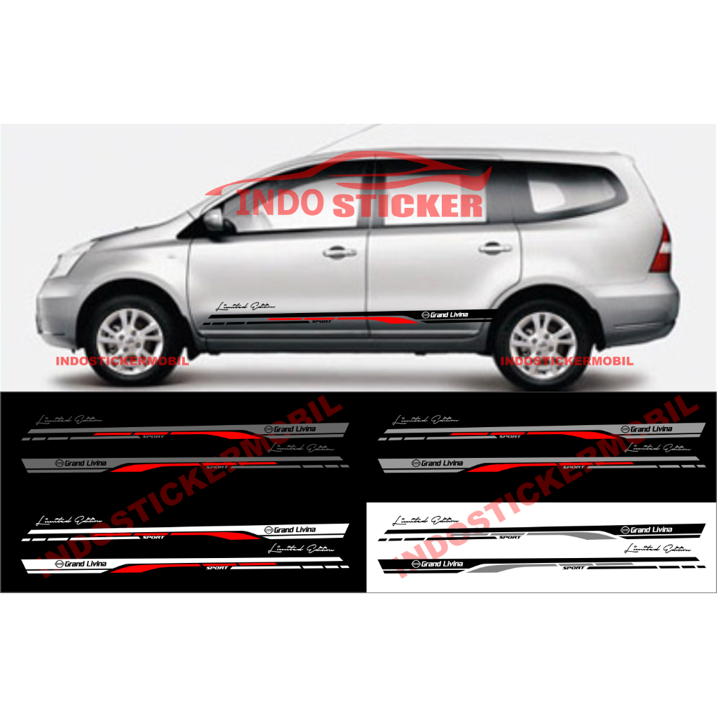 sticker mobil nissan grand livina cutting stiker list mobil grand livina