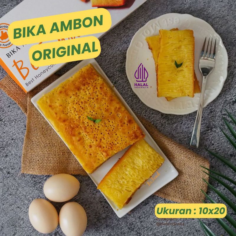 

Bika Ambon Original khas Medan ukuran 10x20 cm