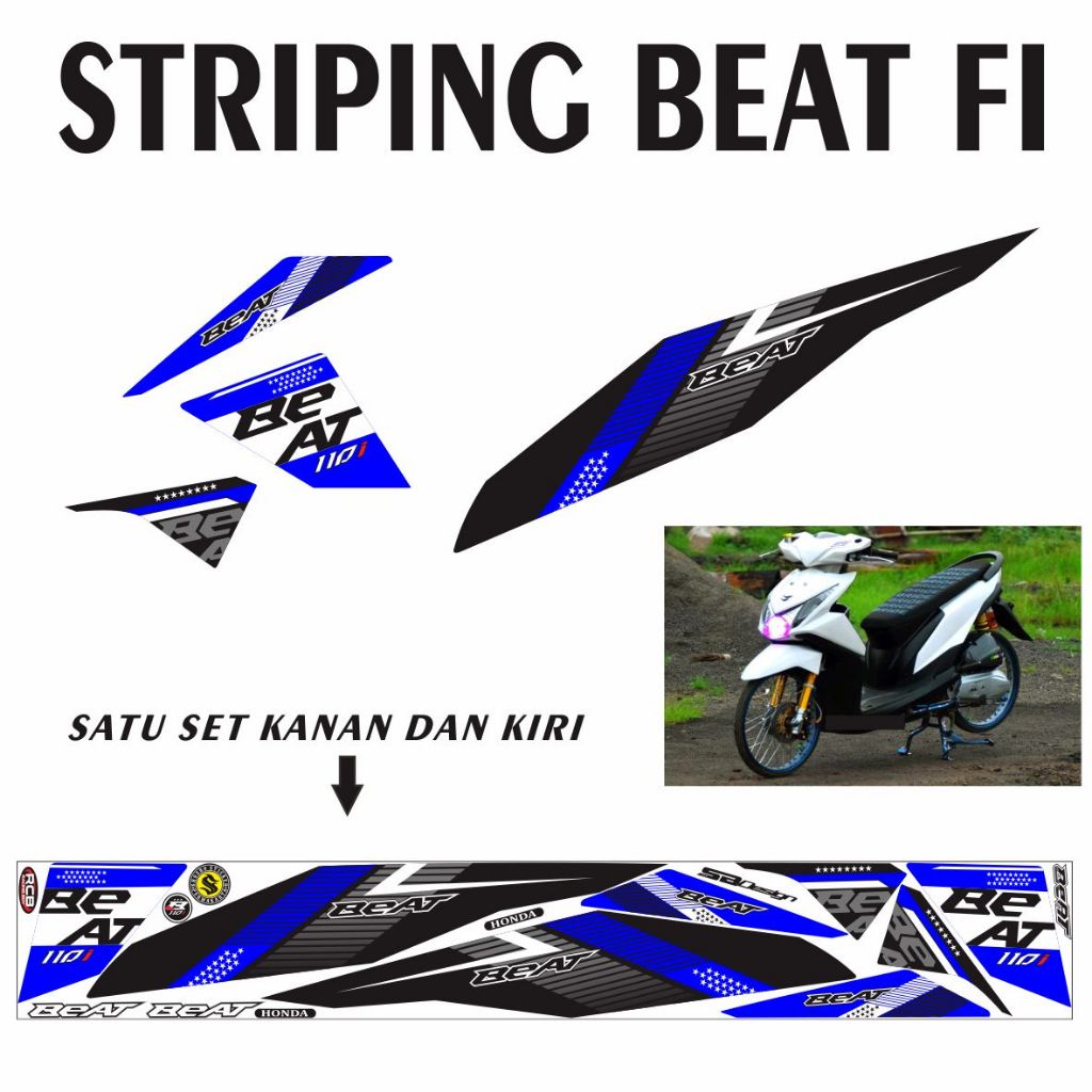 STIKER MOTOR HONDA BEAT FI 2014